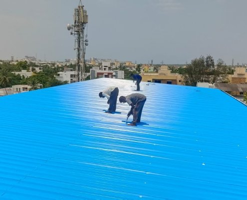 Terrace roofing sheet